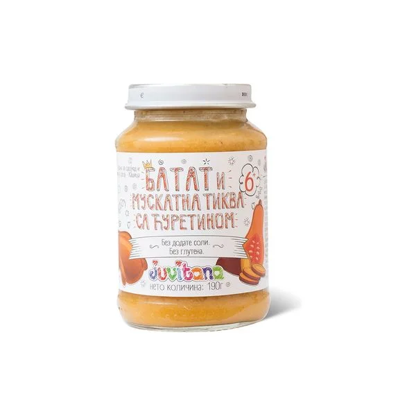 Kašica Juvitana batat&tikv&ćur 190g