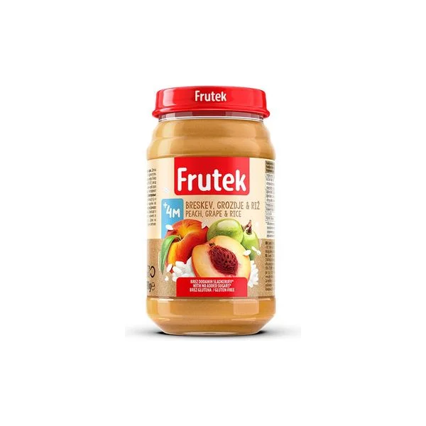 Frutek kaša breskva-grožđe pirinač190g