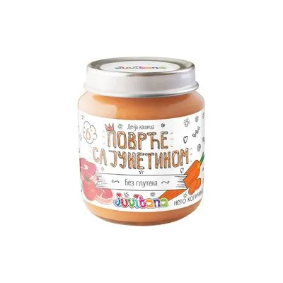 Kašica od povrća sa junetinom 128 gr Juvitana