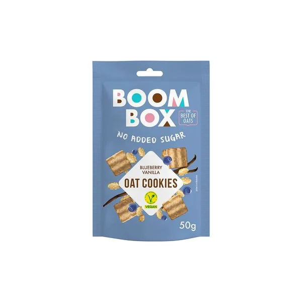 Keksići ovseni sa borovnicom i vanilom 50g boombox