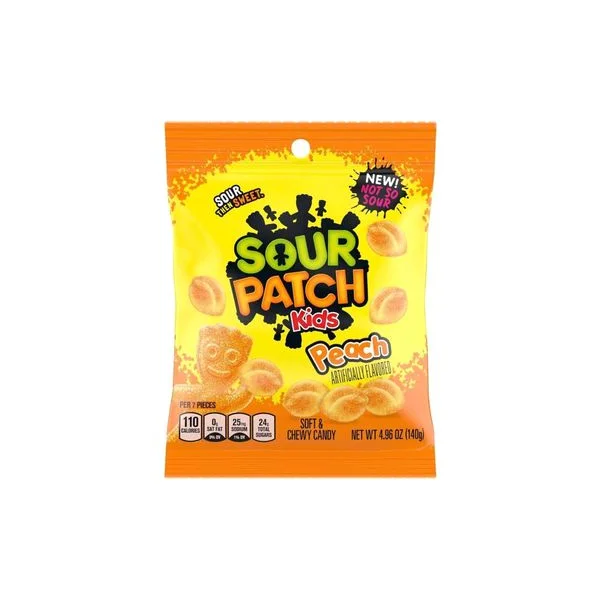 Bombone sour patch peach 80gr