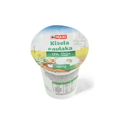 Kisela pavlaka 12%mm Maxi 180g
