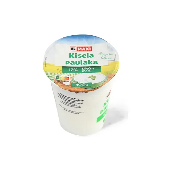 Kisela pavlaka 12% mm Maxi 400g