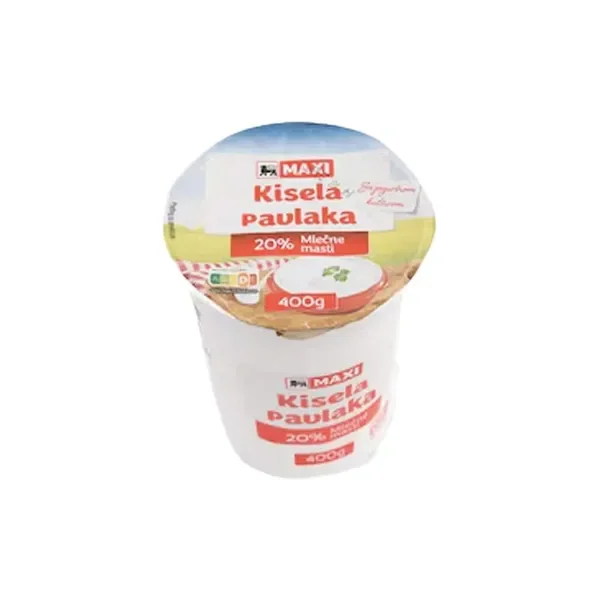 Kisela pavlaka 20%mm Maxi 400g