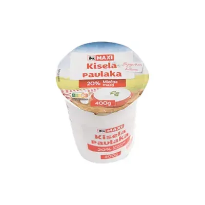 Kisela pavlaka 20%mm Maxi 400g
