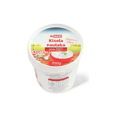 Kisela pavlaka 20%mm Maxi 700g