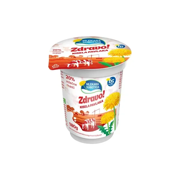 Zdravo! Kisela pavlaka 20%180g casa