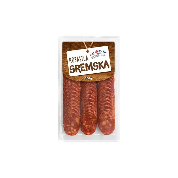 Kobasica sremska slajs 100g umk