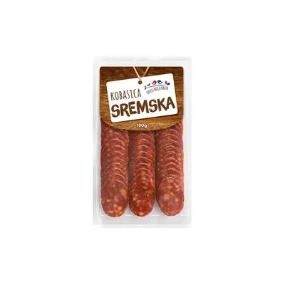 Kobasica sremska slajs 100g umk