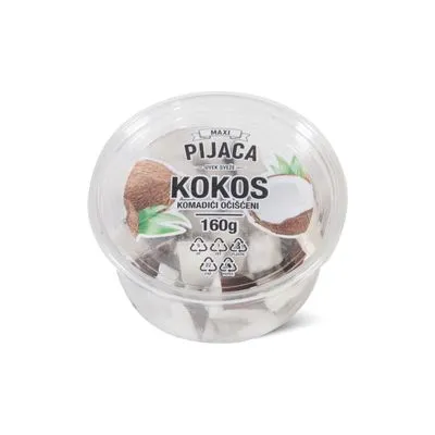 Kokos svež očišćen u komadićima Bar-Nar 160g