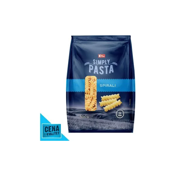 Testenina spiralli 500g K Plus