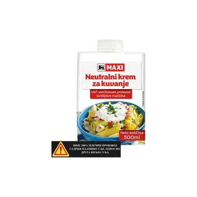 Krem za kuvanje neutralan Maxi 500ml