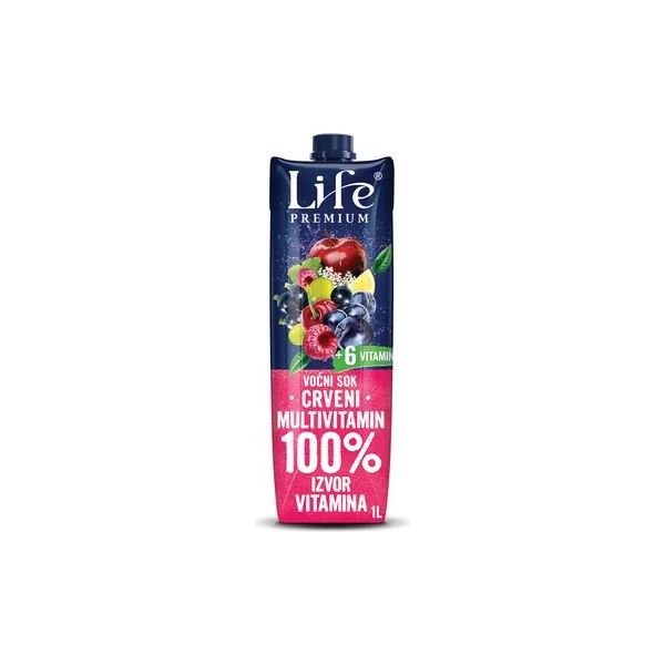 Sok crveni multivitamin Life premium 1l nectar