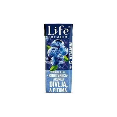 Sok Life premijum borovnica 0.2l nectar