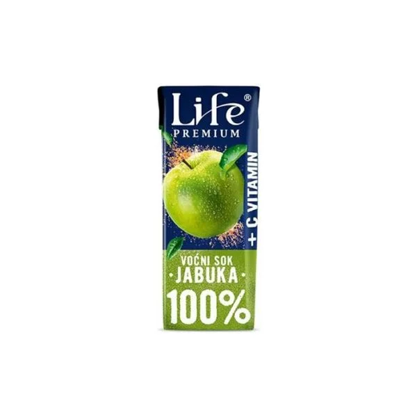 Sok life premium jabuka+vitamin c 0.2l-nektar