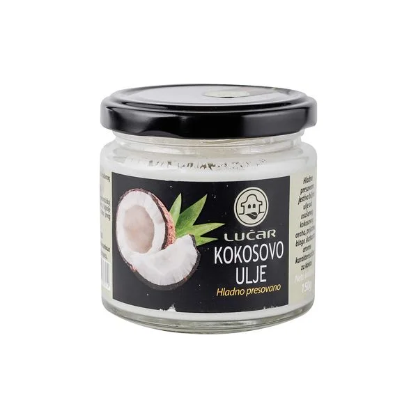 Kokosovo ulje hl. ceđeno-neraf. 150g Lučar