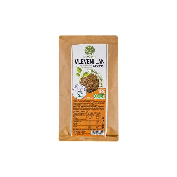 Mleveni lan organik 100g lucar