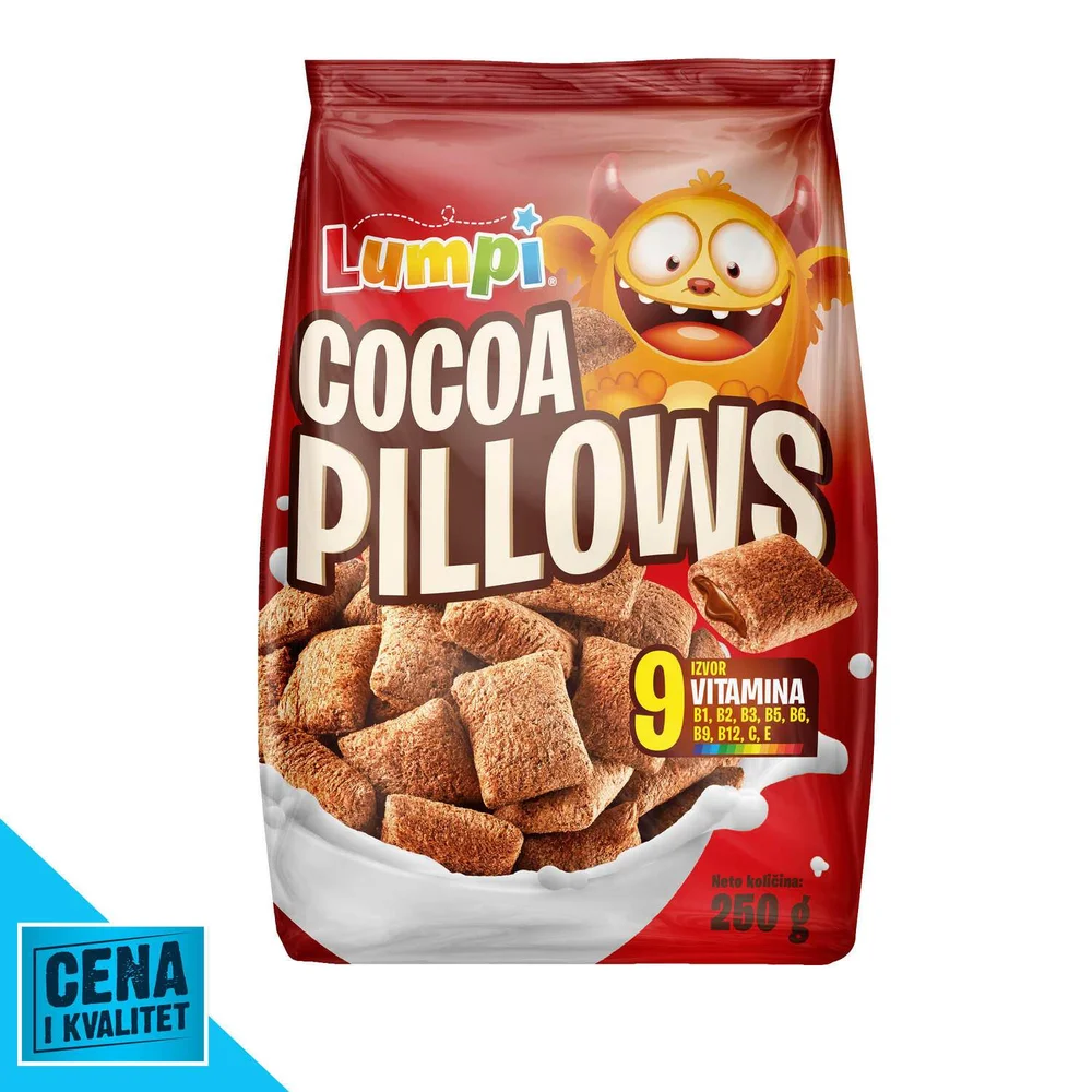 Pahuljice cocoa pillows 250g Lumpi