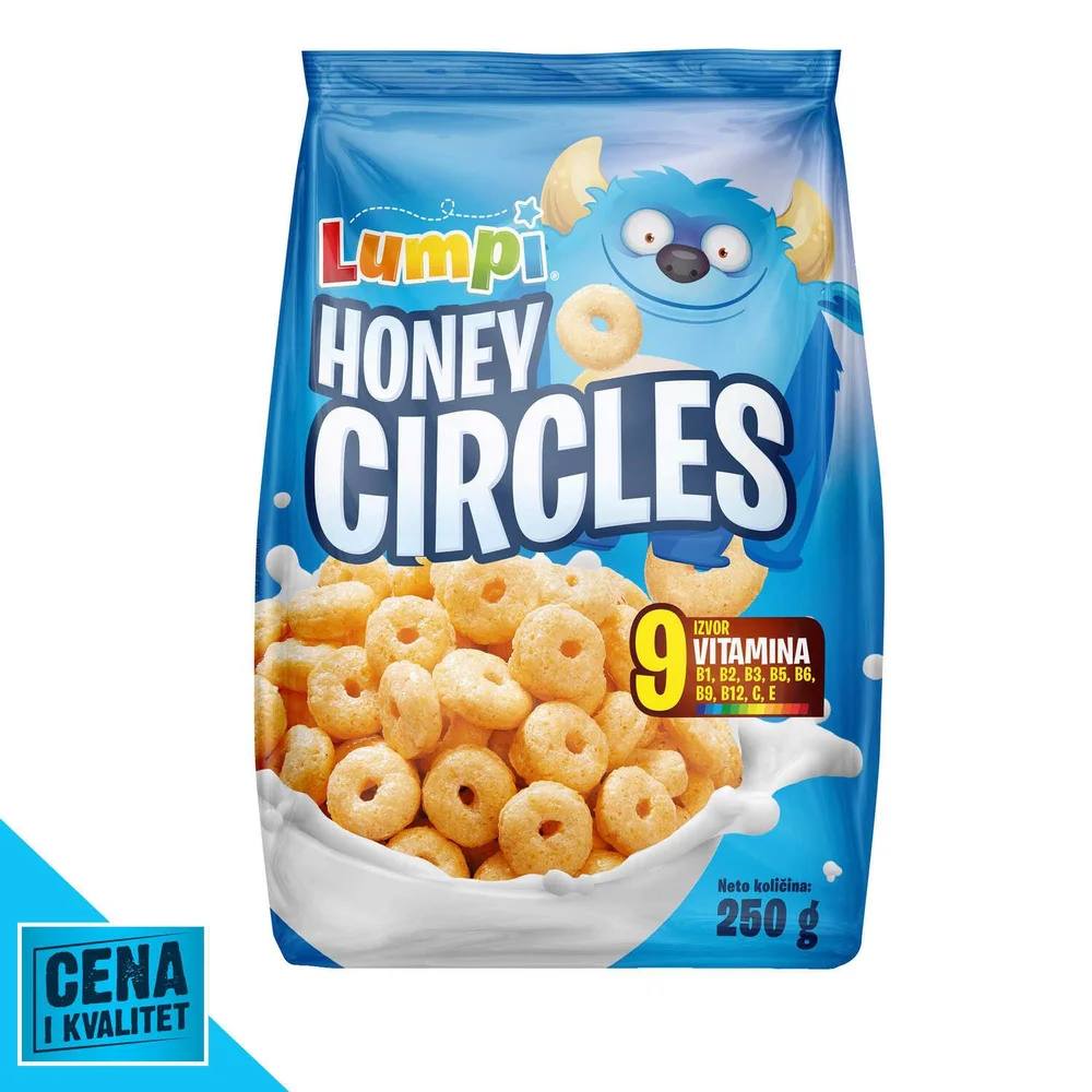 Pahuljice honey circles 250g Lumpi