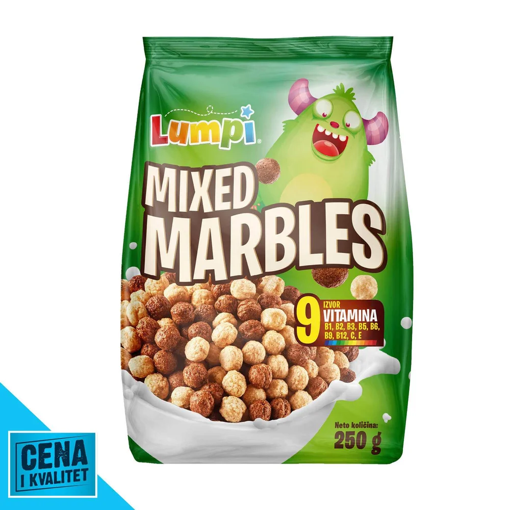 Pahuljice mix marbles 250g Lumpi