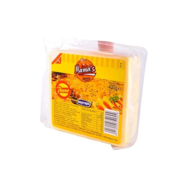 Mamas pizza block 400gr biljni
