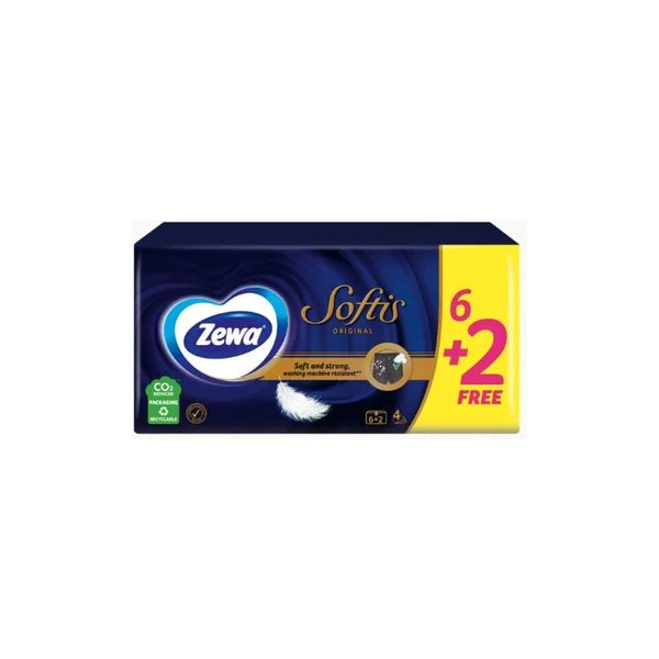Maramice papirne Softis 4sl 6+2 Zewa