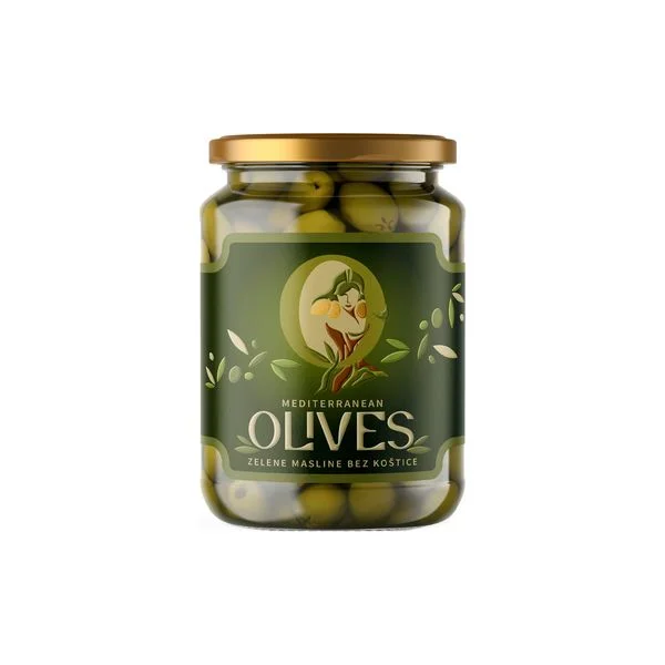 Masline zelene bk 720gr Mediteranean Foods