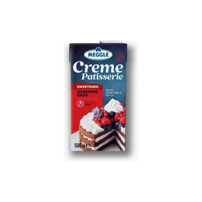 Slatka pavlaka creme patisseriena na bazi biljnih masti 25% 500ml Meggle