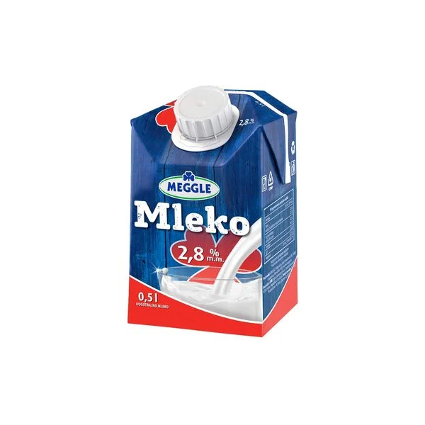 Mleko steriliz.2.8%mm Meggle cep TP 0.5l