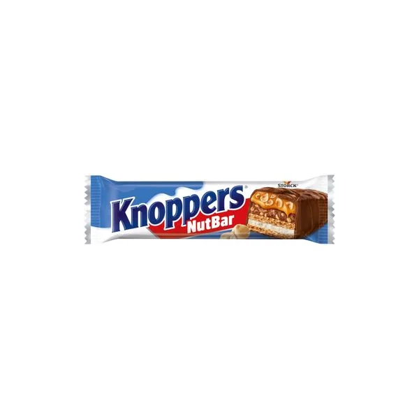 Bar knoppers sa kremom,namazom od lesnika, karamelom 40gr Orbico