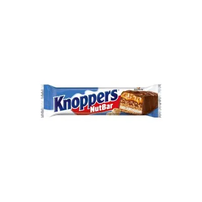 Bar knoppers sa kremom,namazom od lesnika, karamelom 40gr Orbico