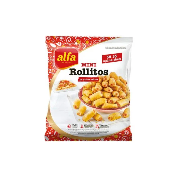 Mini rollitos pizza 750g Alfa