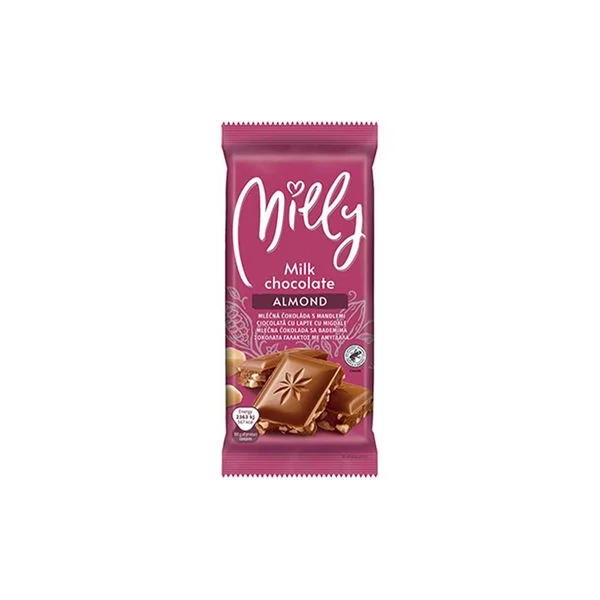 Mlecna cokolada sa bademom Milly 100g