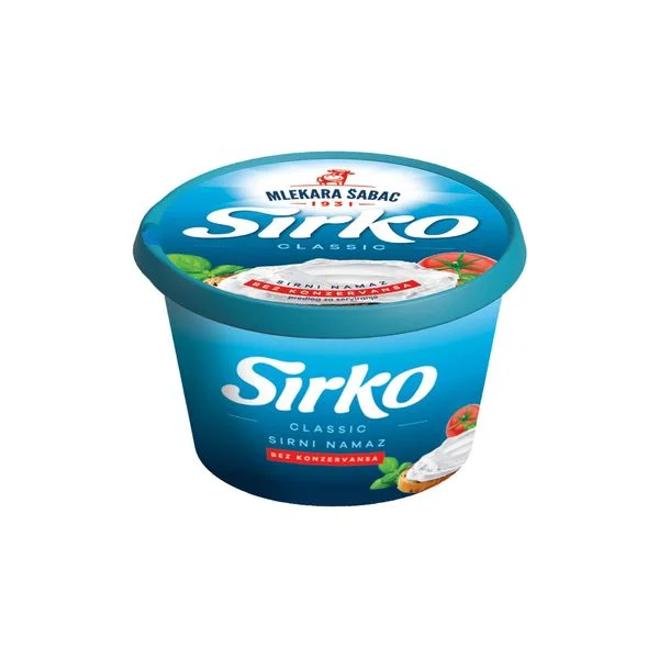 Sirko sirni namaz 60%mm 200g mlekara šabac
