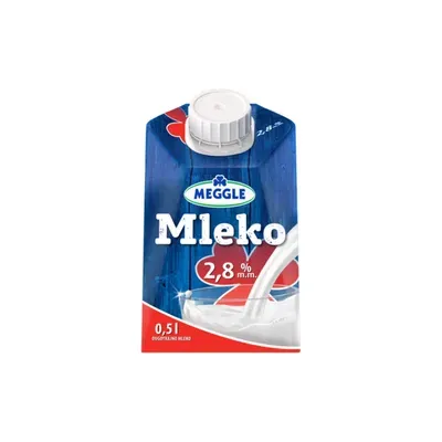 Mleko steriliz.2.8%mm Meggle cep TP 0.5l