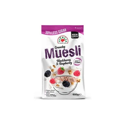 Musli crunchy kupina&malina Vitalia 600g