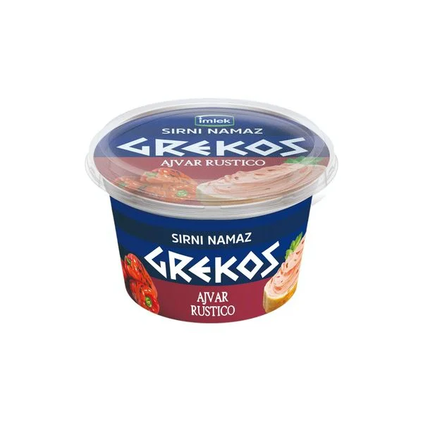 Sirni namaz ajvar rustico 200g čaša Grekos