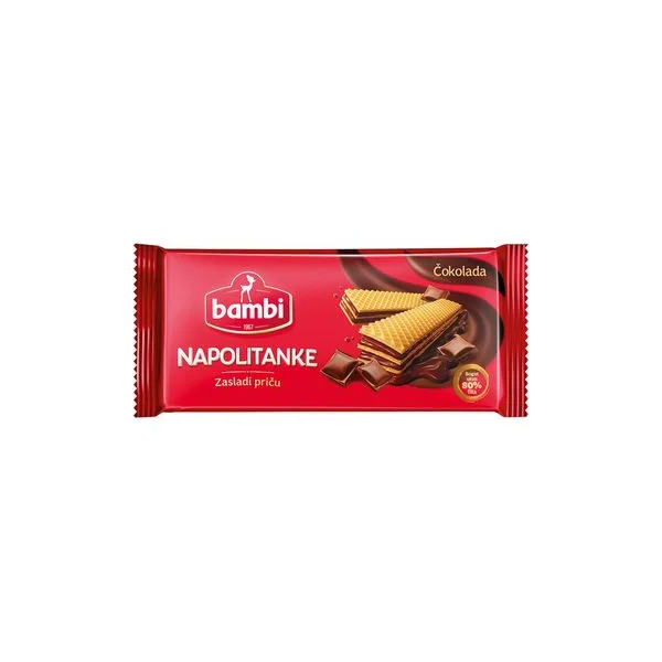 Keks napolitanka Bambi čokolada 185g