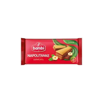 Napolitanke lešnik 185g bambi
