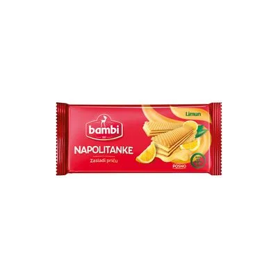 Keks napolitanka Bambi limun 185g