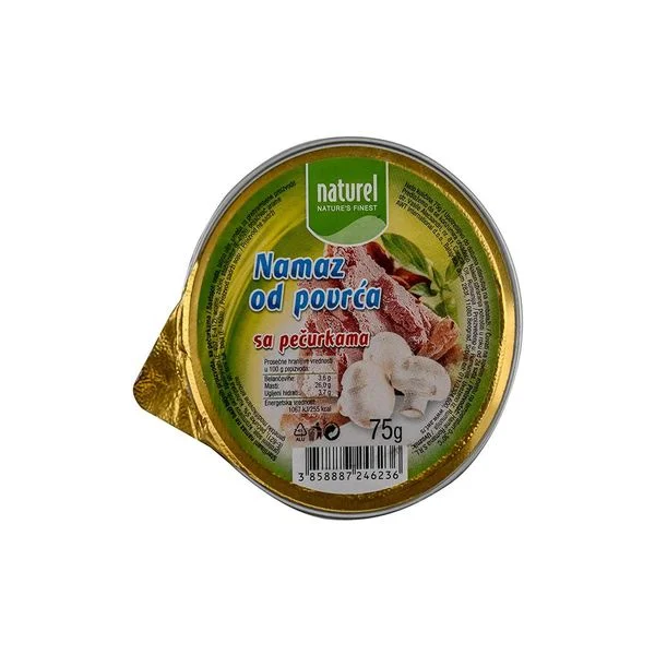 Pasteta od povrca sa sampinjonima naturel 75g (14)