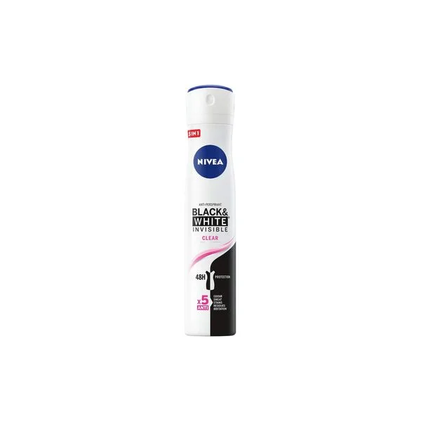 Nivea deo wom black white clear 200ml