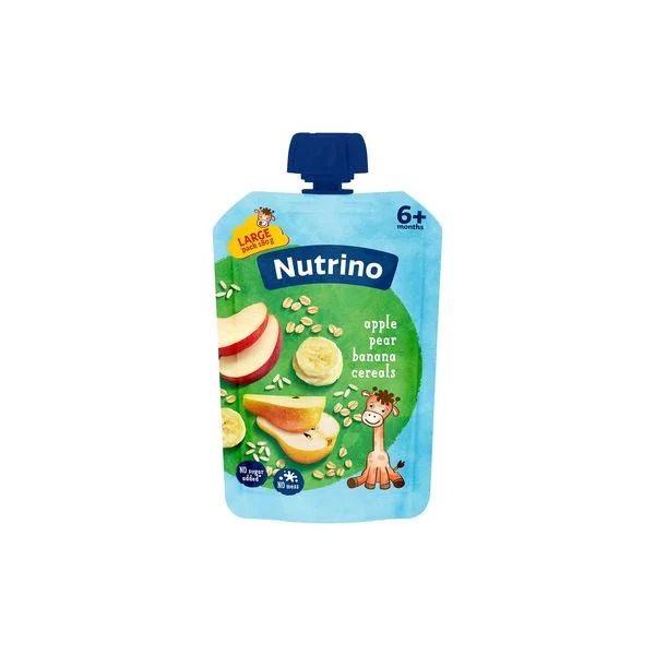 Pire od voća jabuka kruška banana žitarice 180g nutrino