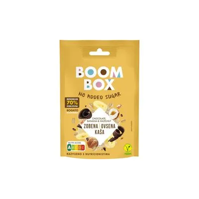 Ovsena kaša čokolada, banana i lešnik 60g boom box