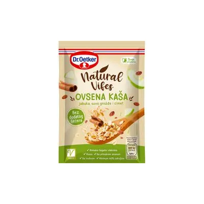 Ovsena kaša jabuka, suvo grožđe i cimet 60 g dr.Oetker