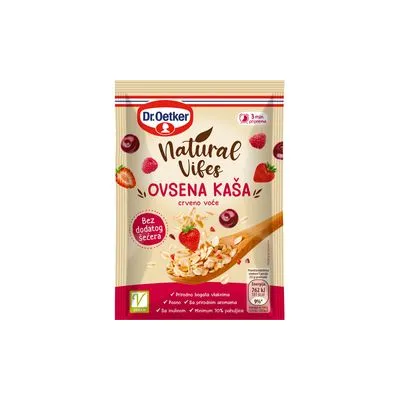 Ovsena kaša natural vibes crveno voće 60g dr.Oetker