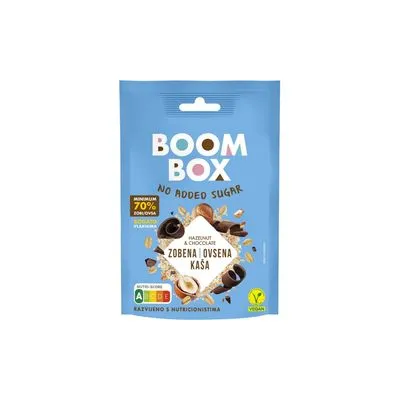 Ovsena kaša lešnik i čokolada 60g boom box