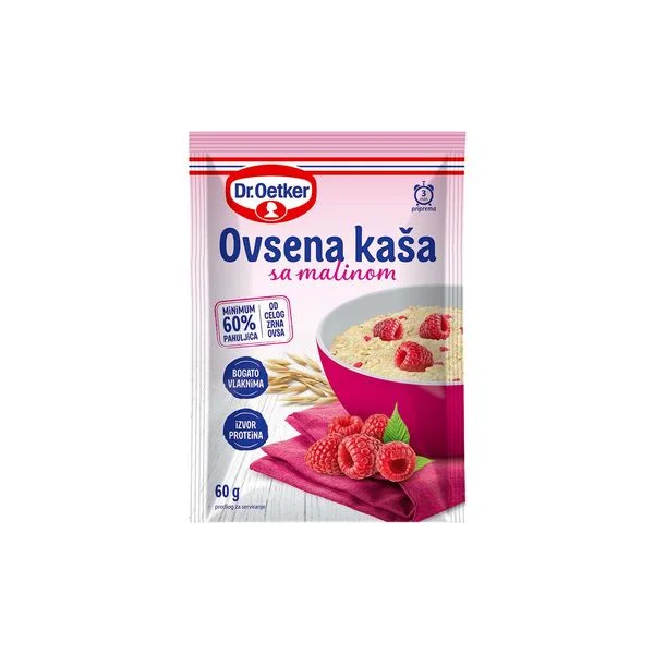 Ovsena kaša sa malinom 60g dr.Oetker