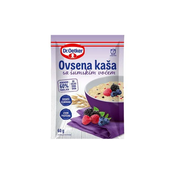 Ovsena kaša sa šumskim voćem 60g dr.Oetker
