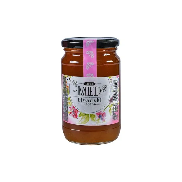 Med livadski 500g staklo pčela